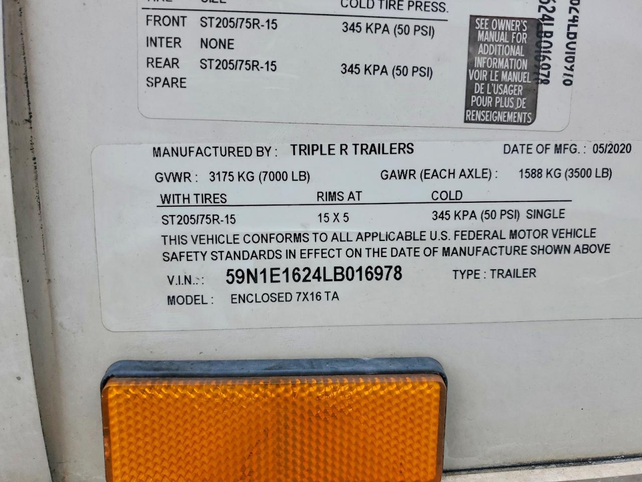 2020 Tuce Unknown-Enclosed Cargo Trailer