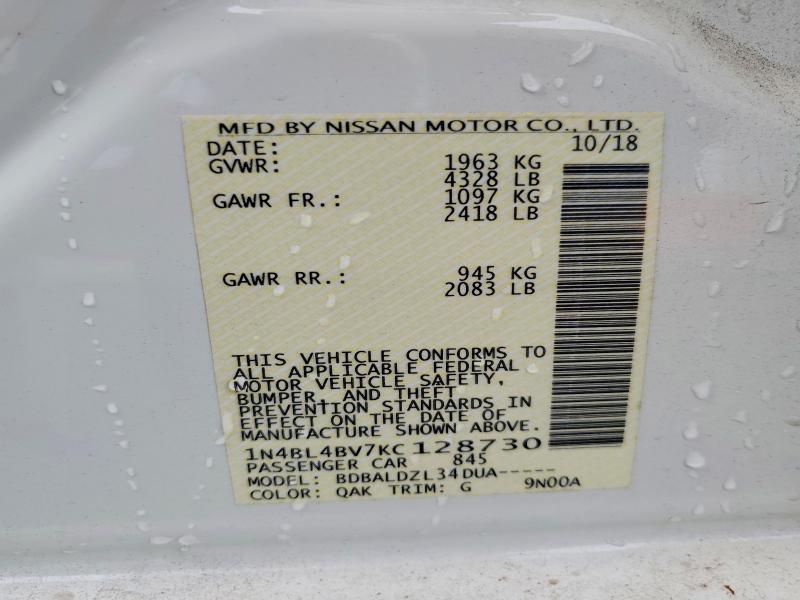 2019 Nissan Altima 2.5 s