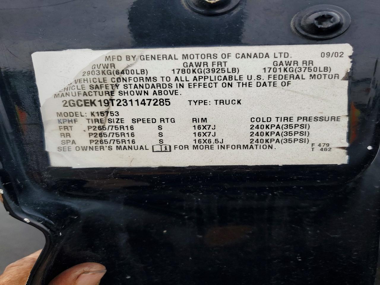 2003 Chevrolet Silverado K1500