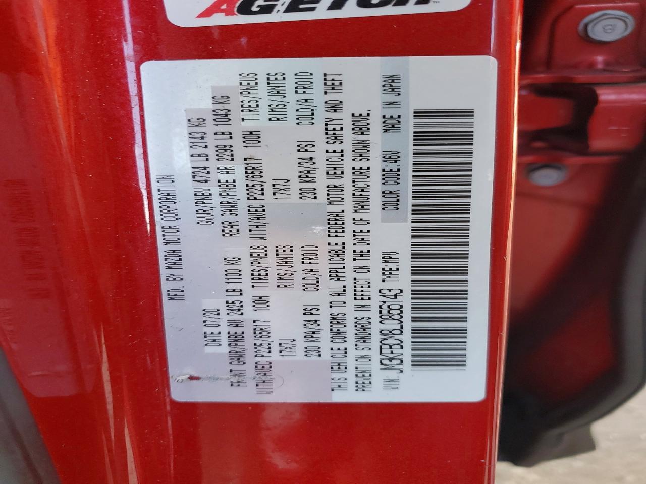 2020 Mazda Cx-5 Touring