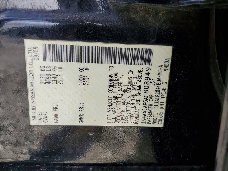 2010 Nissan Maxima 3.5 s