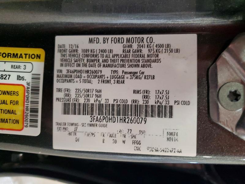 2017 Ford Fusion se