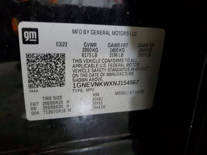 2022 Chevrolet Traverse High Country