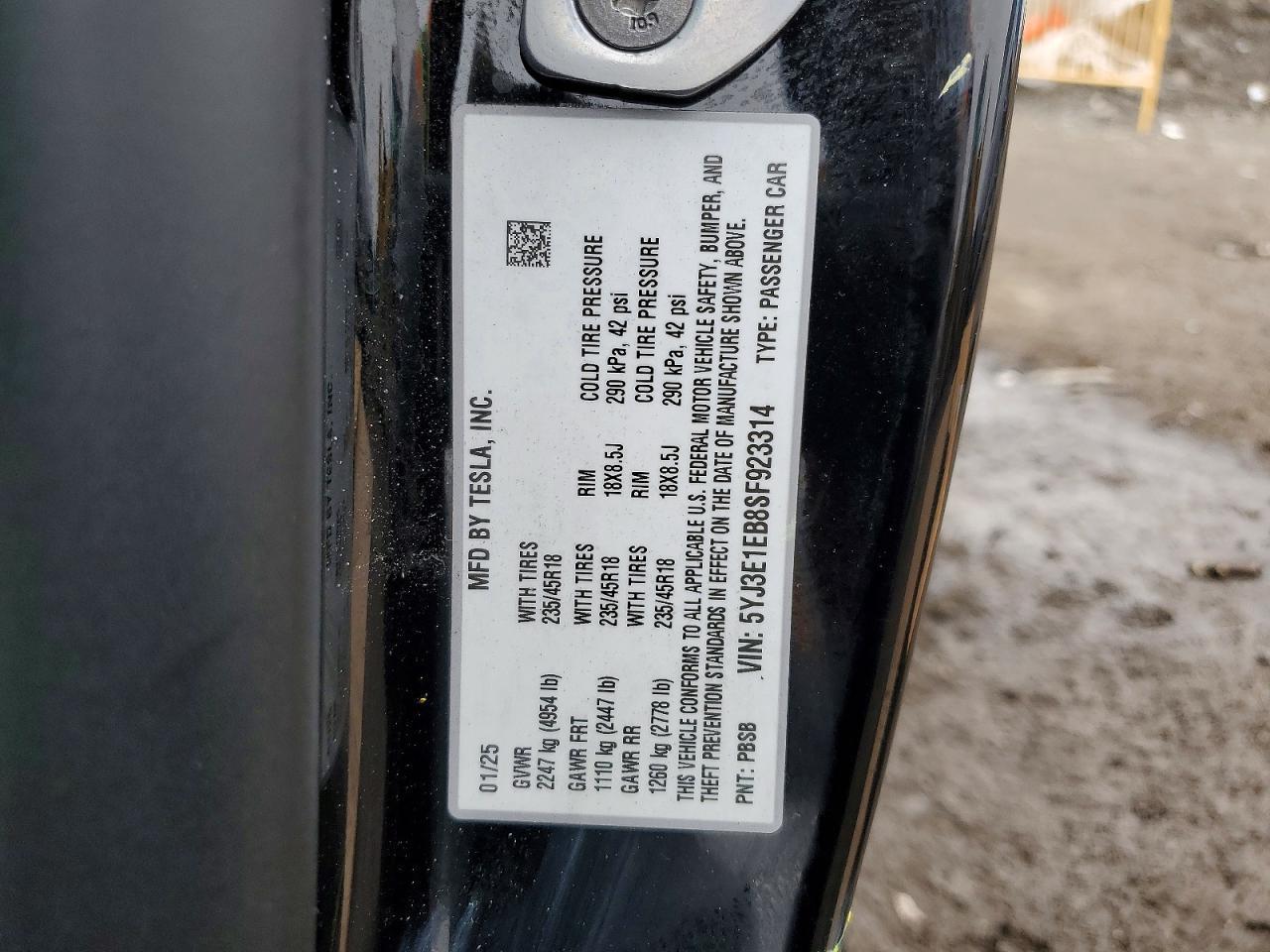 2025 Tesla Model 3