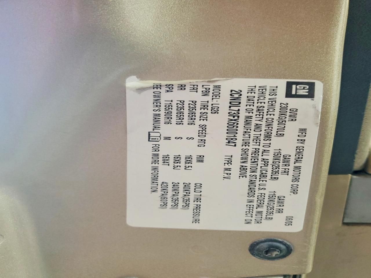 2006 Chevrolet Equinox lt