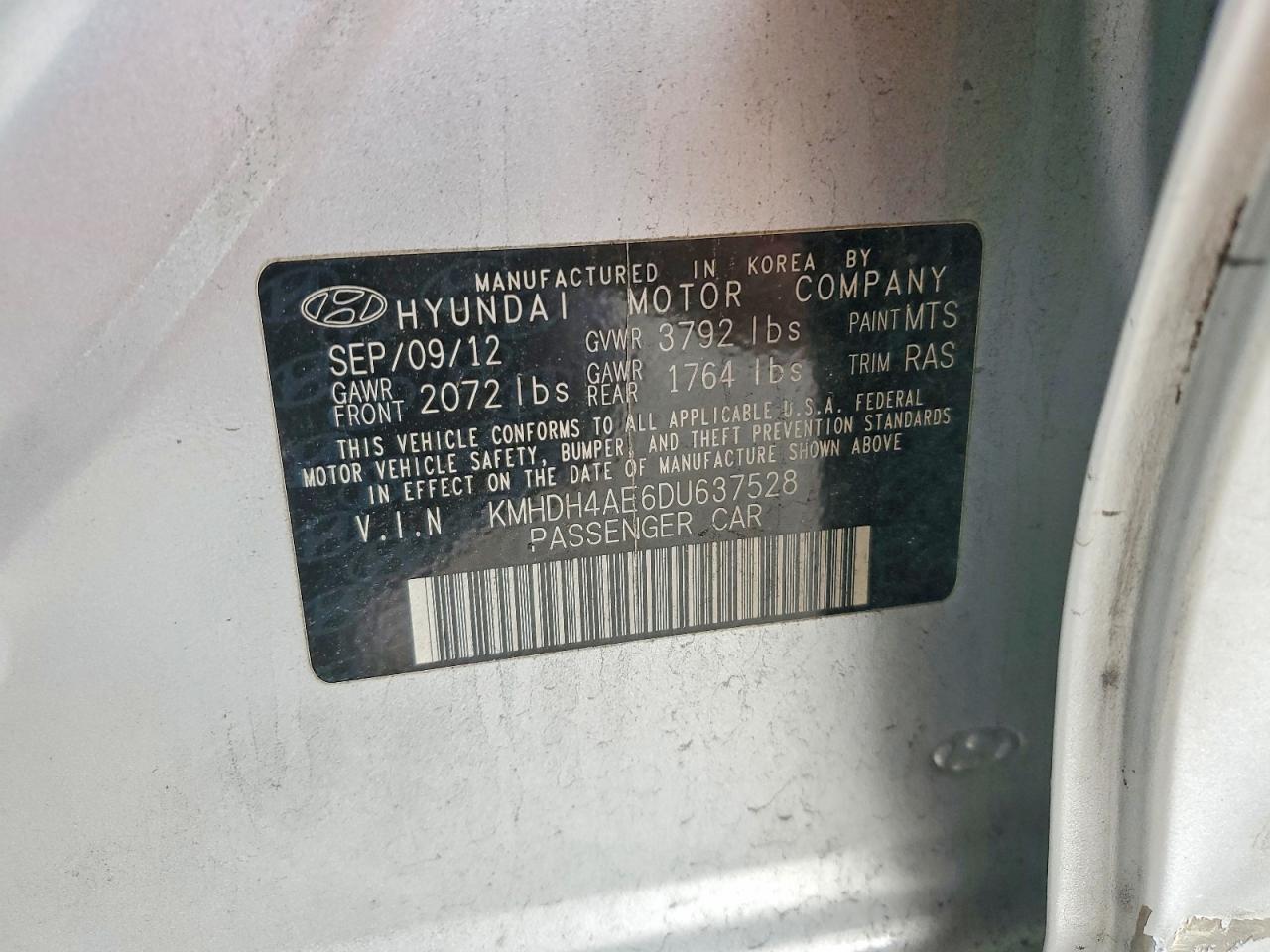 2013 Hyundai Elantra gls