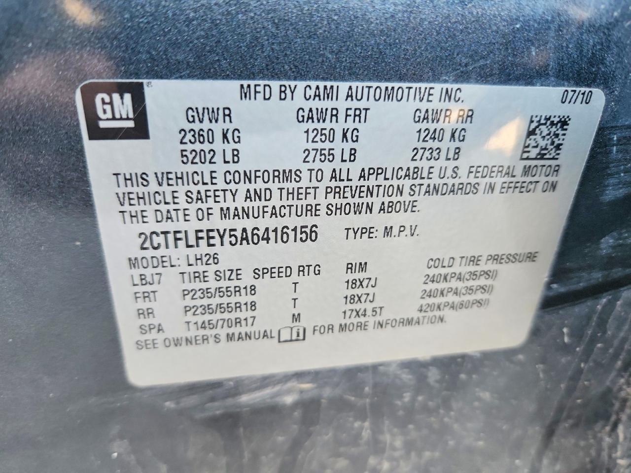 2010 GMC Terrain slt