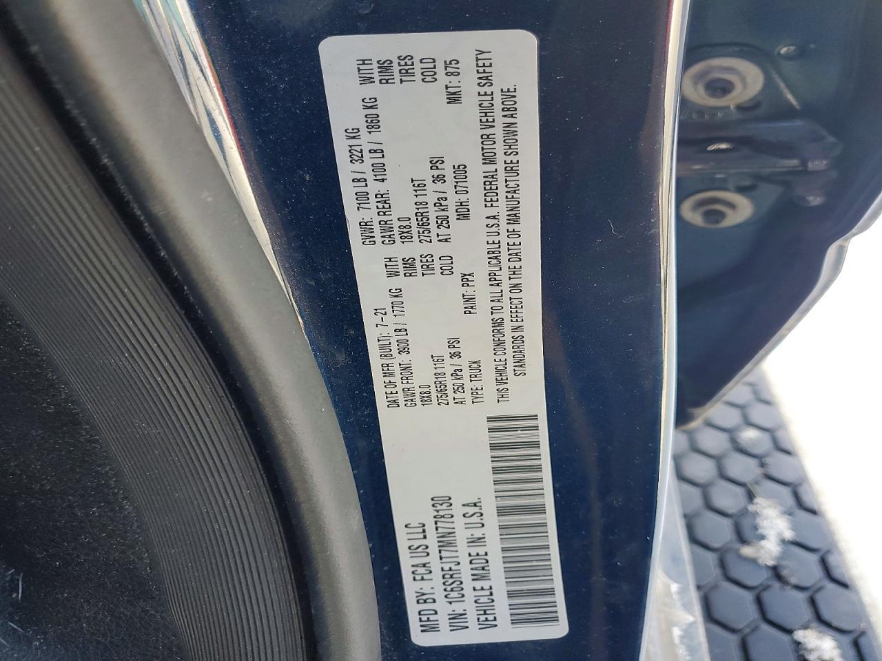 2021 Dodge 1500 Laramie