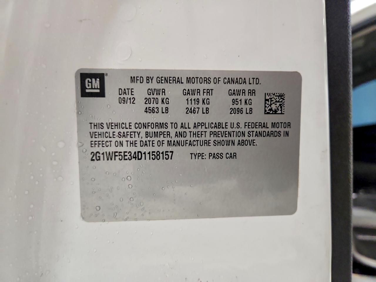 2013 Chevrolet Impala ls