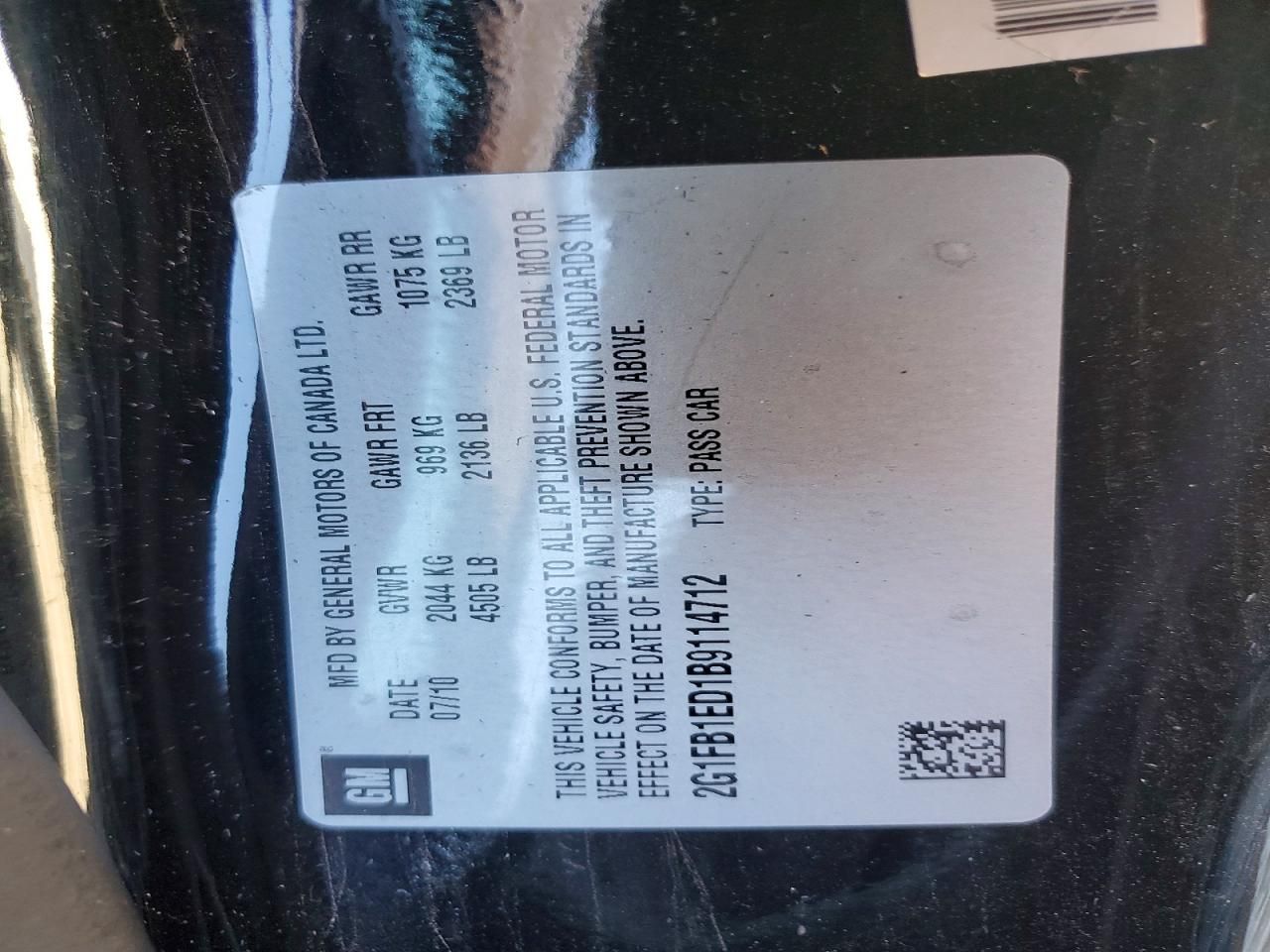 2011 Chevrolet Camaro lt