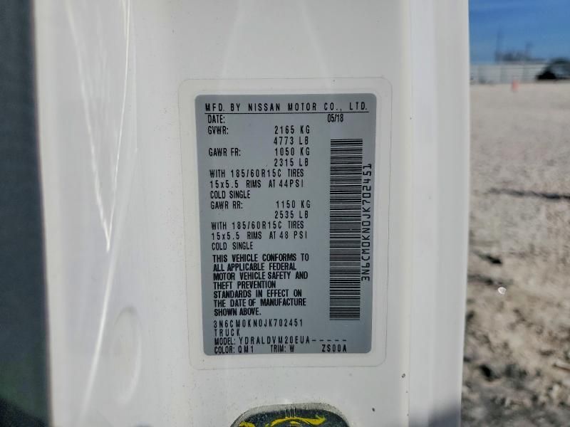 2018 Nissan NV200 SV4X2 NV Standard Roof VAN, W/ABS