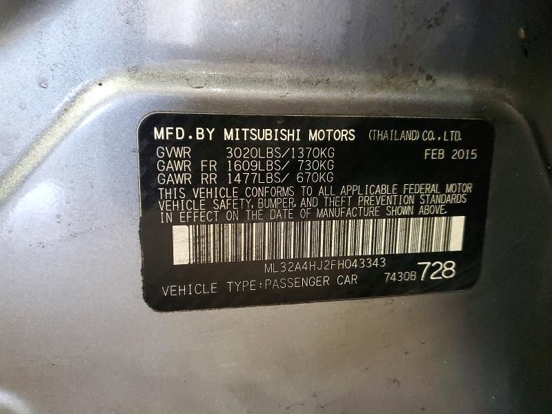 2015 Mitsubishi Mirage es