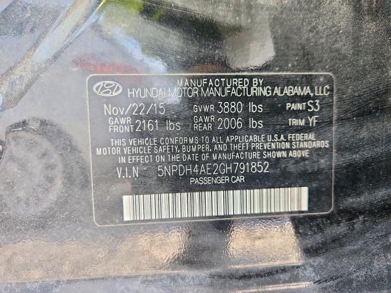2016 Hyundai Elantra se