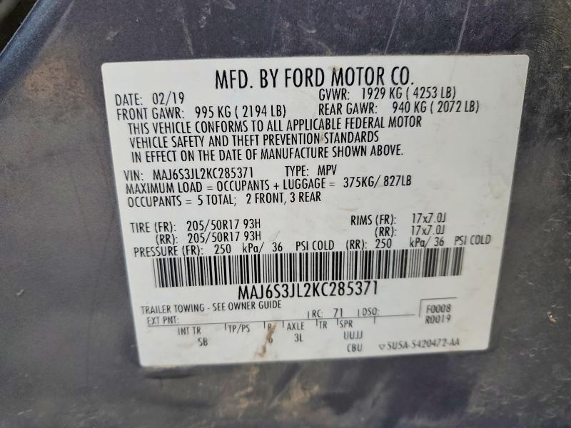 2019 Ford Ecosport ses