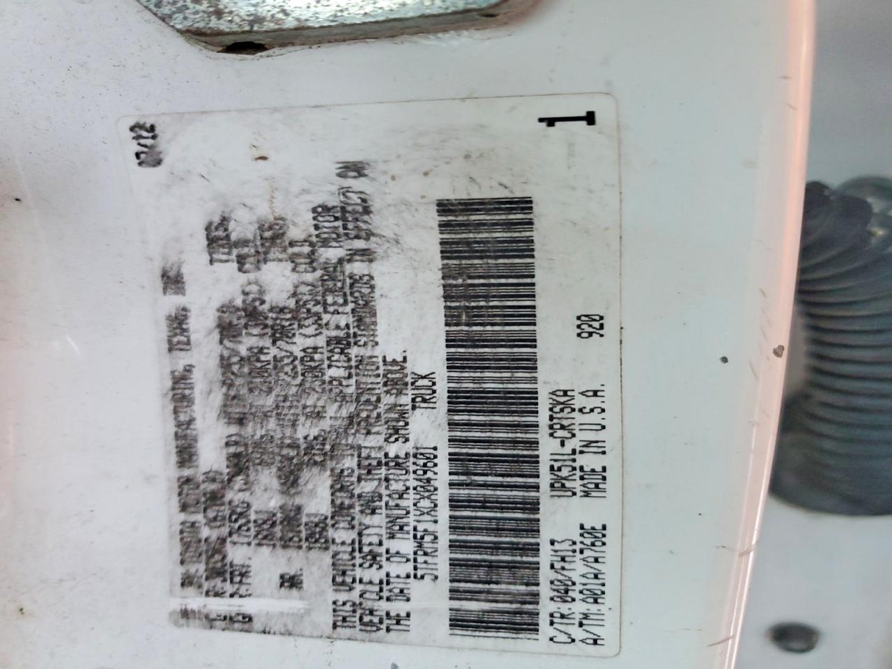 2012 Toyota Tundra Grade