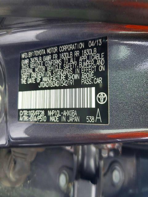 2013 Toyota Prius c Three