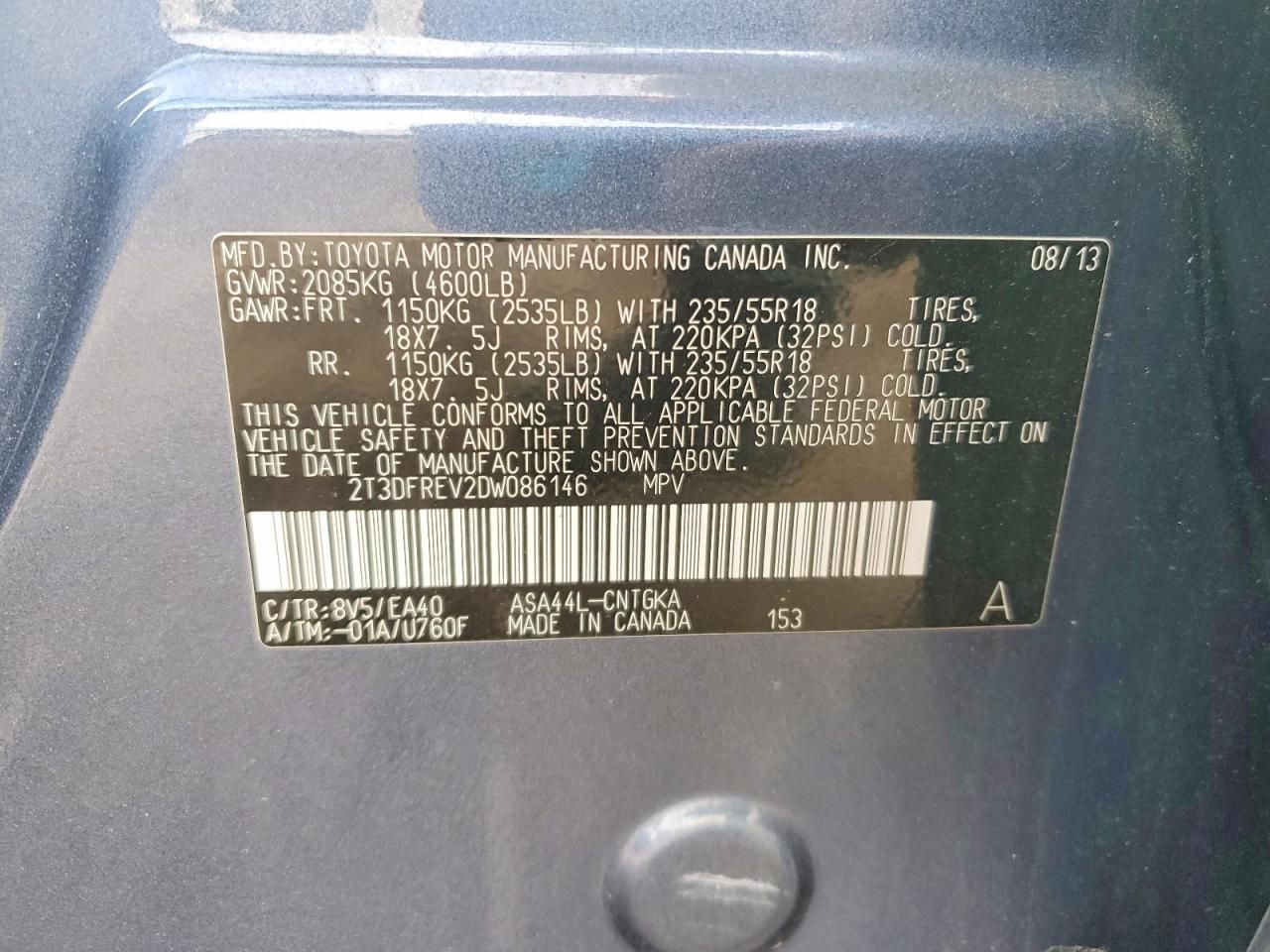 2013 Toyota Rav4 Limited