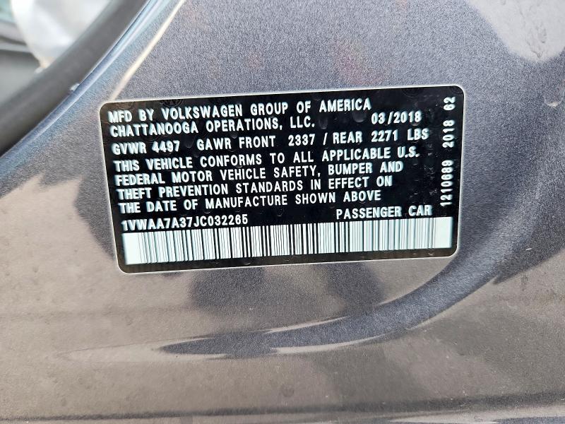 2018 Volkswagen Passat s