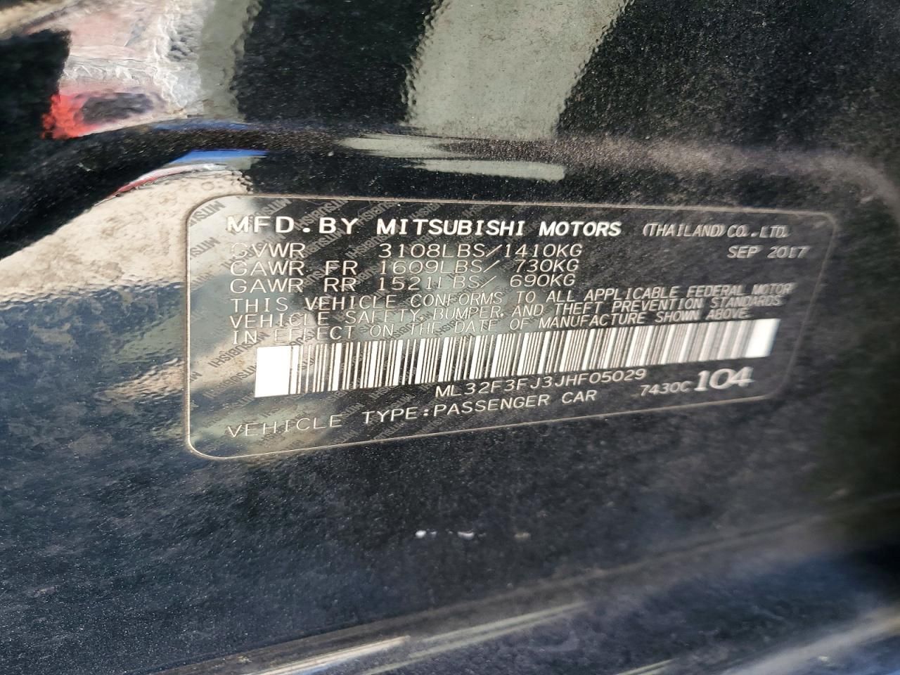 2018 Mitsubishi Mirage G4 es