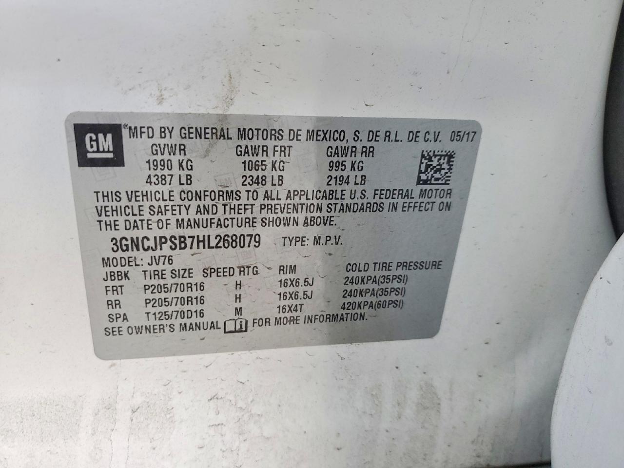 2017 Chevrolet Trax 1LT