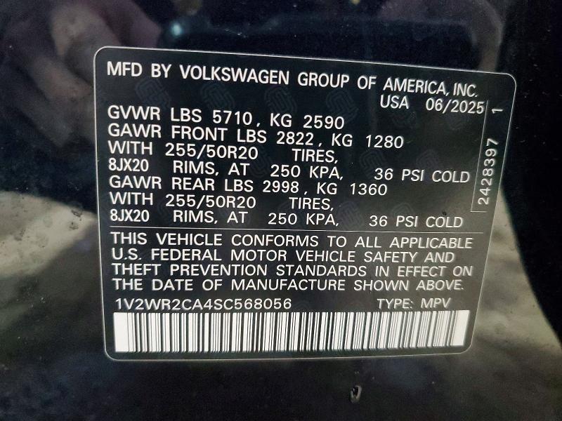 2025 Volkswagen Atlas se