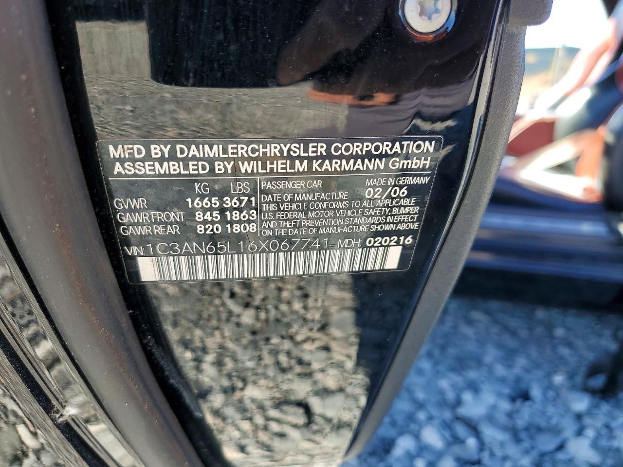 2006 Chrysler Crossfire Limited