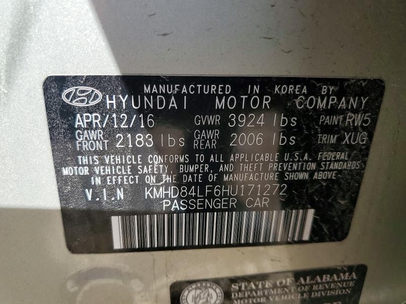 2017 Hyundai Elantra se