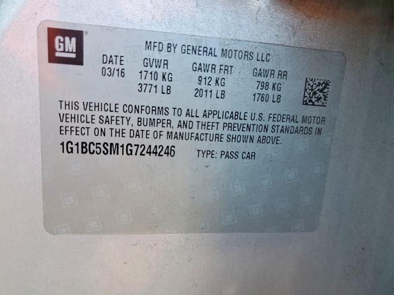 2016 Chevrolet Cruze ls