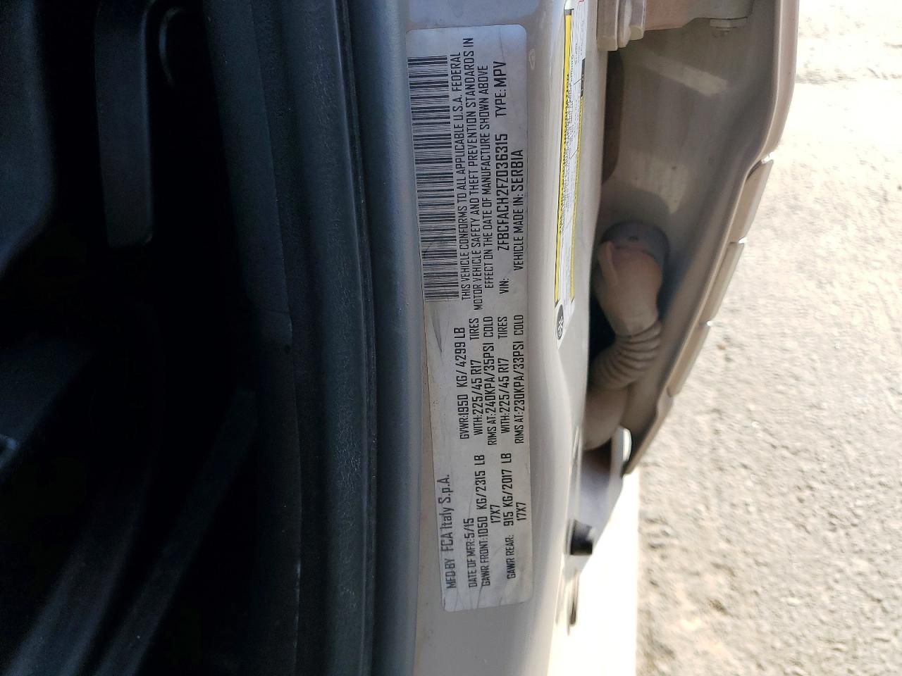 2015 Fiat 500l Lounge