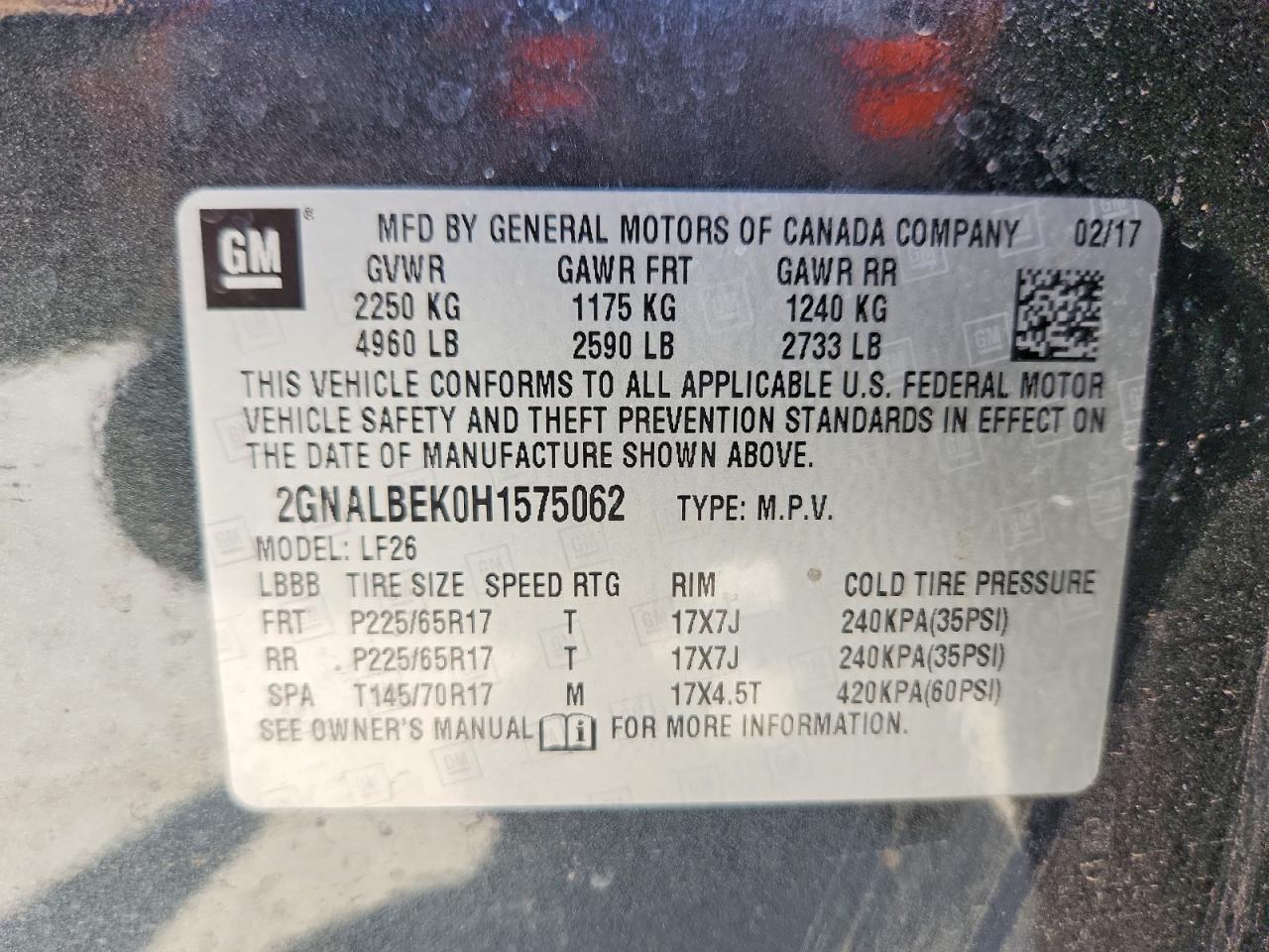 2017 Chevrolet Equinox ls