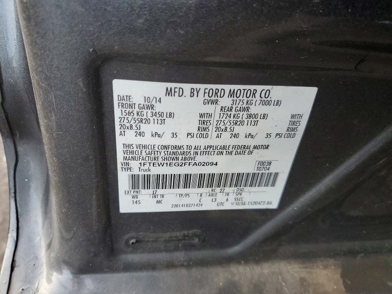 2015 Ford F150 Supercrew