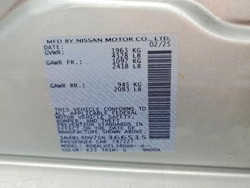2025 Nissan Altima sv