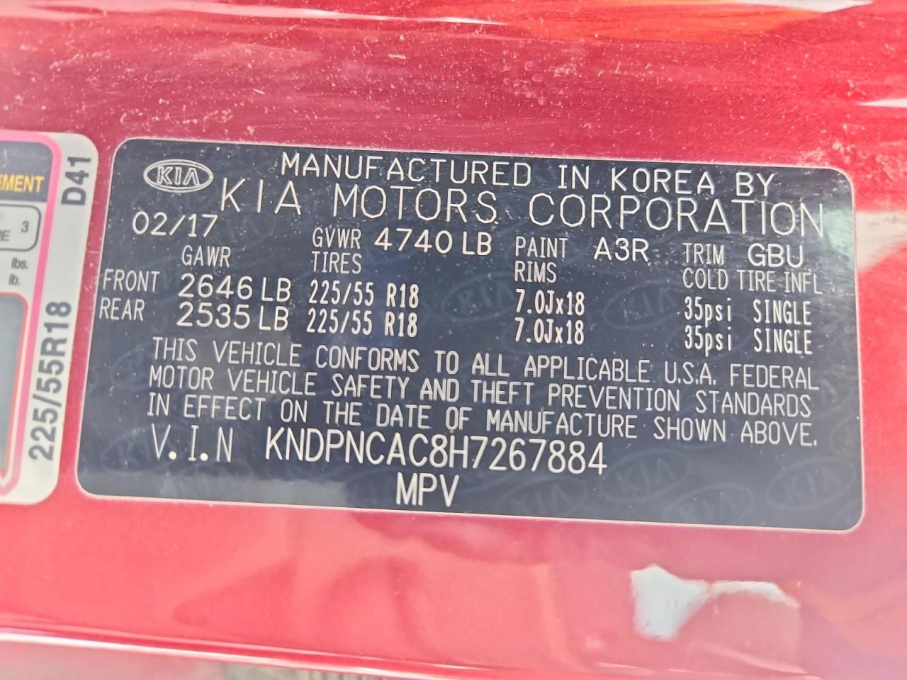 2017 KIA Sportage ex