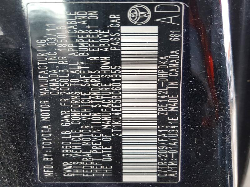 2011 Toyota Matrix Base