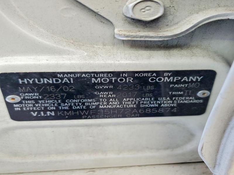 2002 Hyundai Sonata gls