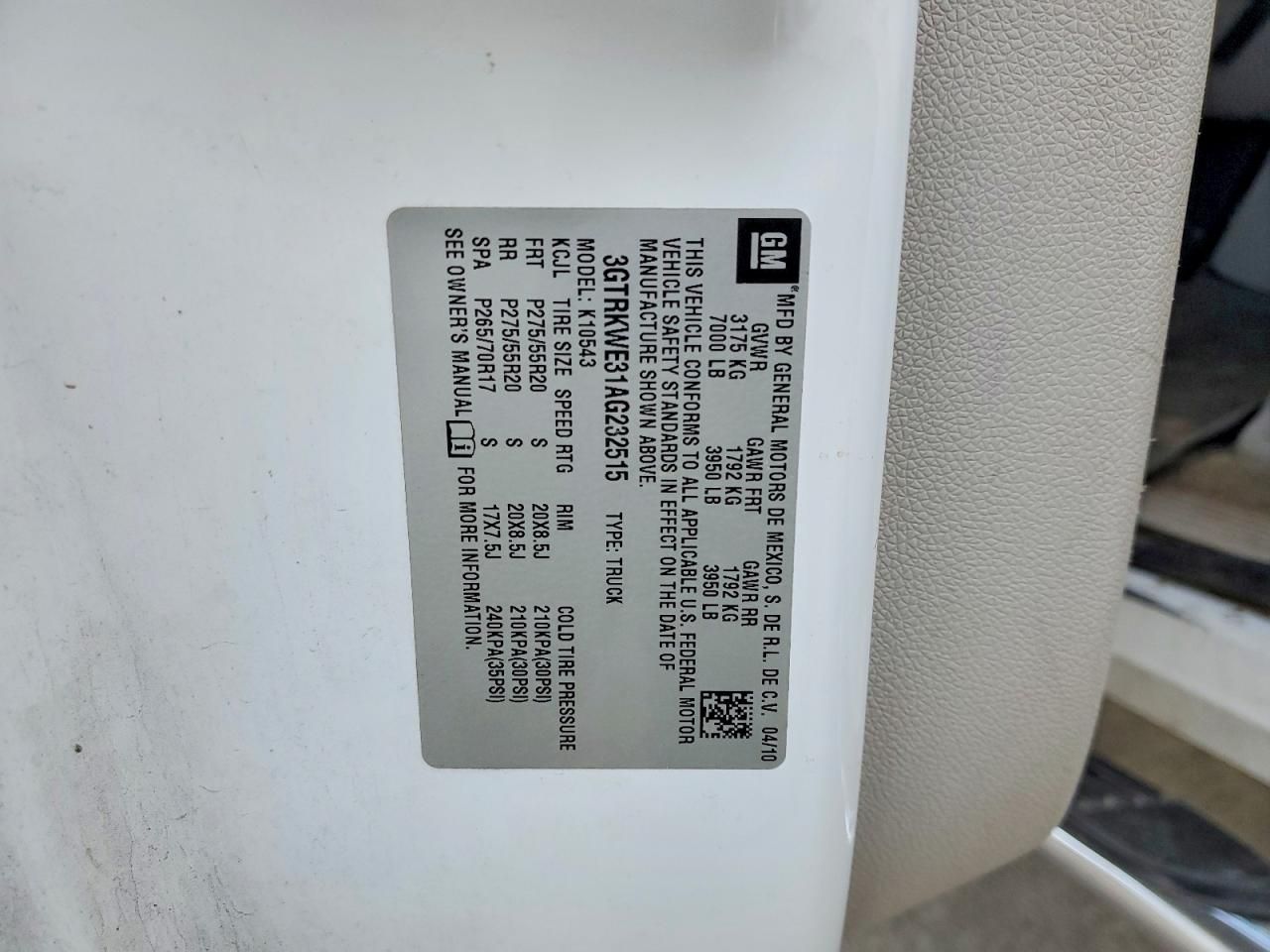 2010 GMC Sierra K1500 slt