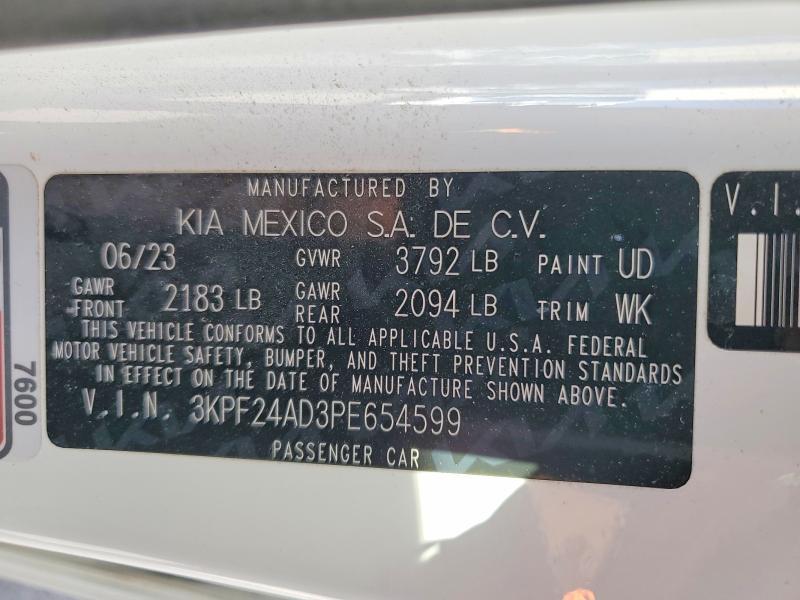 2023 KIA Forte lx