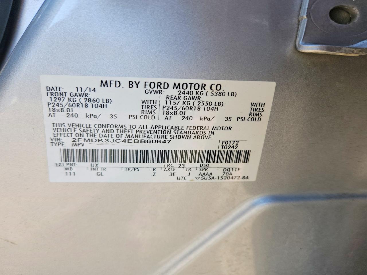 2014 Ford Edge sel