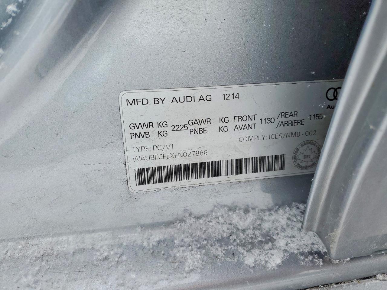 2015 Audi A4 Premium