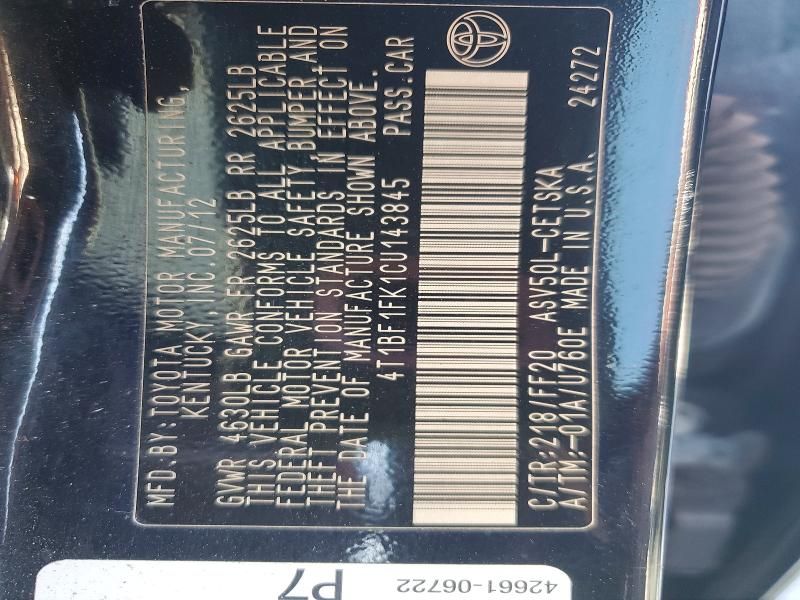 2012 Toyota Camry Base