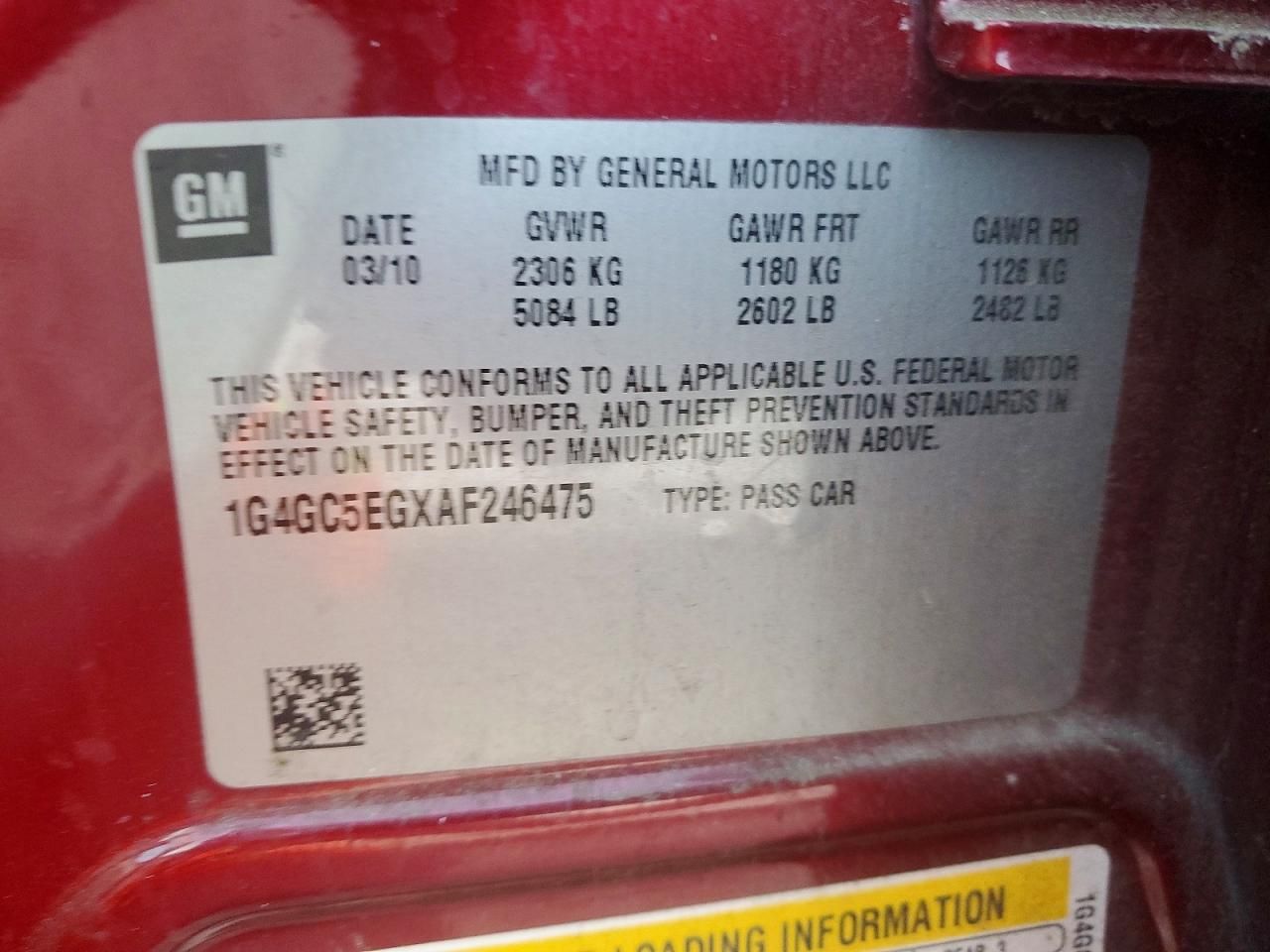 2010 Buick Lacrosse cxl