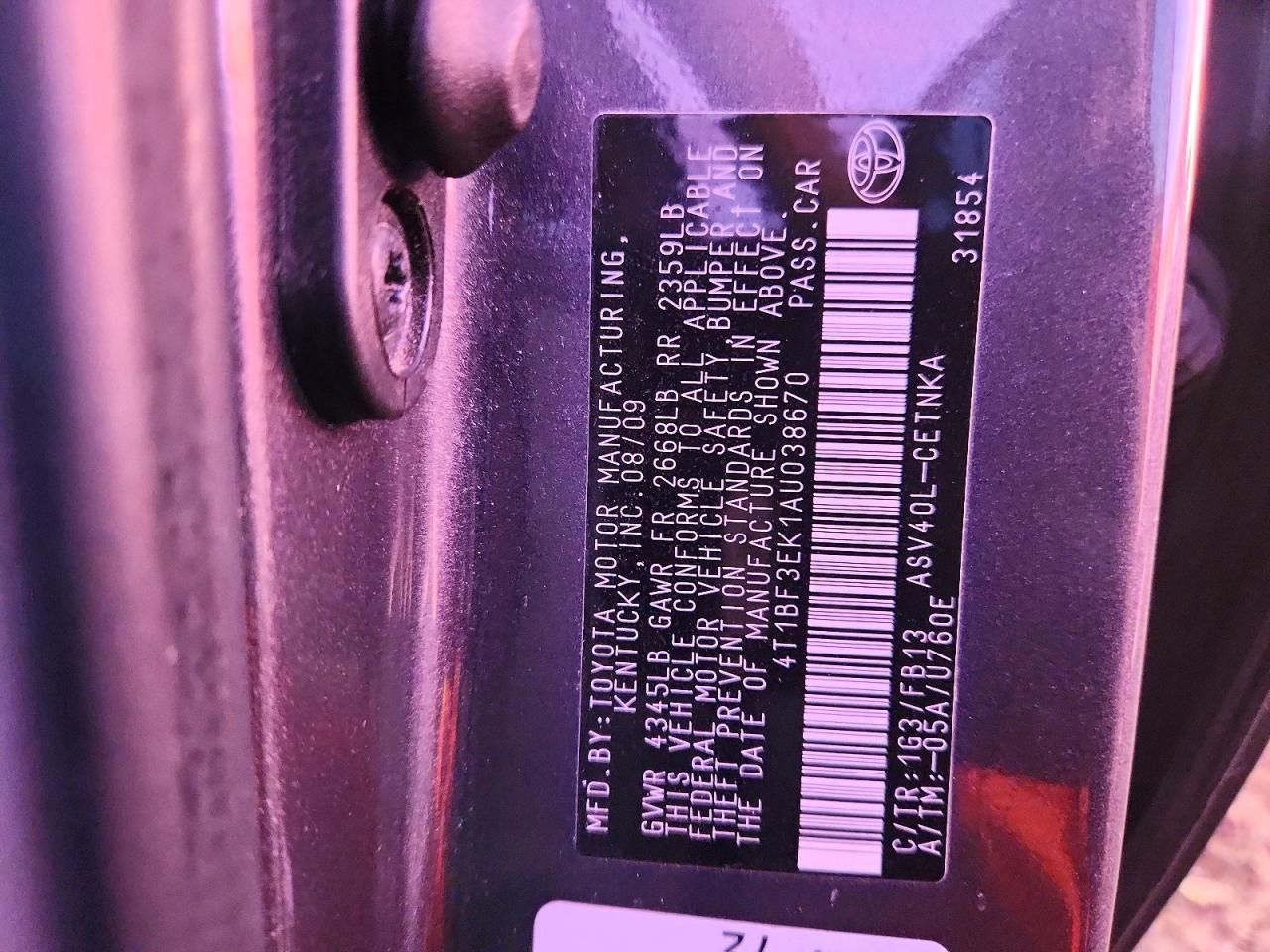 2010 Toyota Camry Base