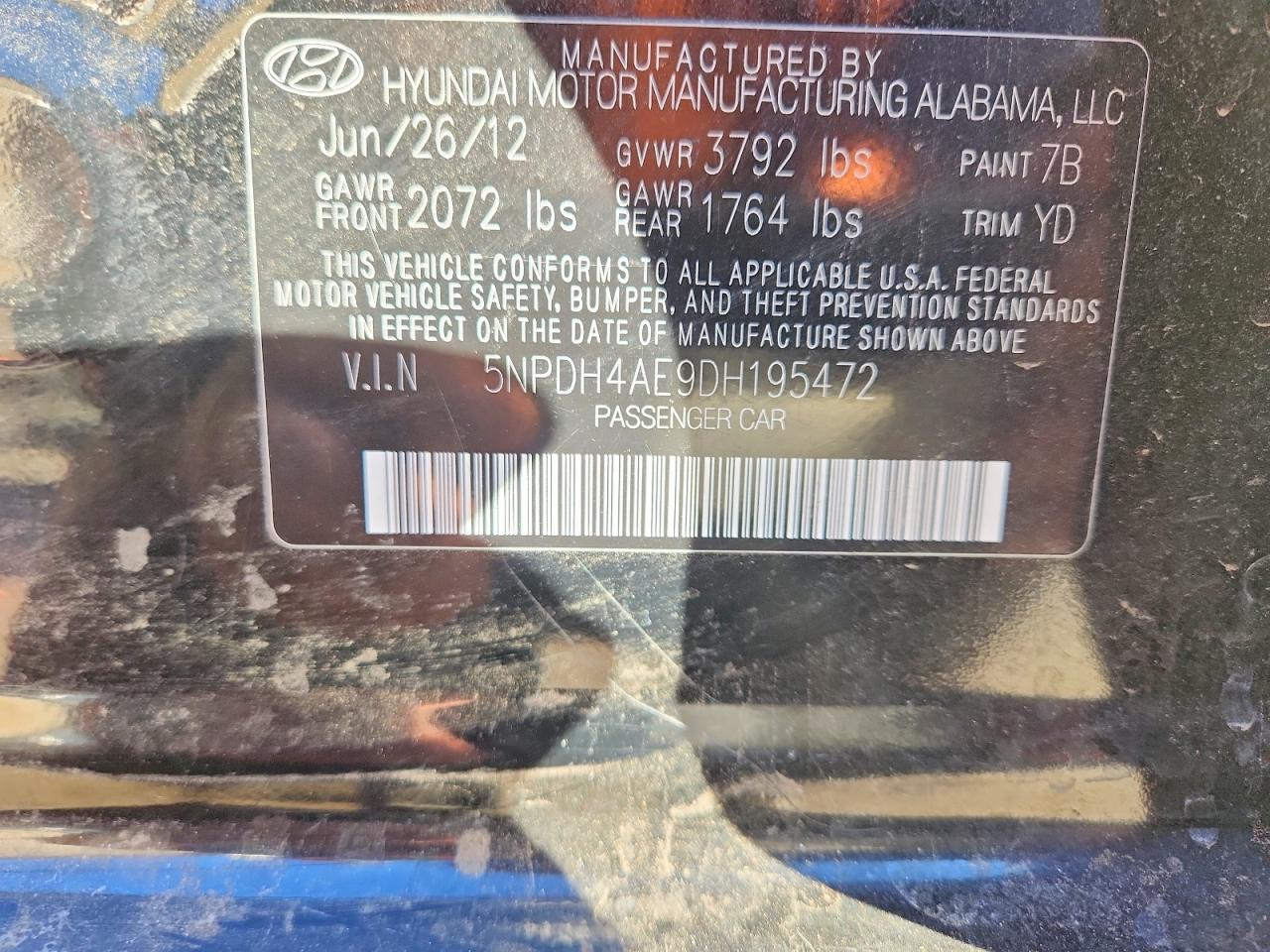 2013 Hyundai Elantra gls