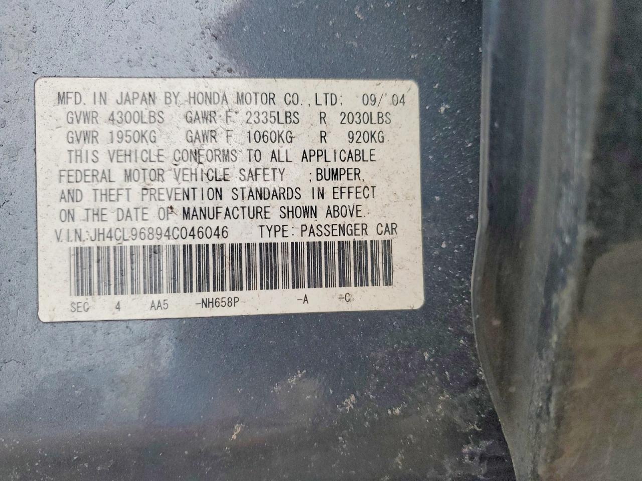 2004 Acura TSX