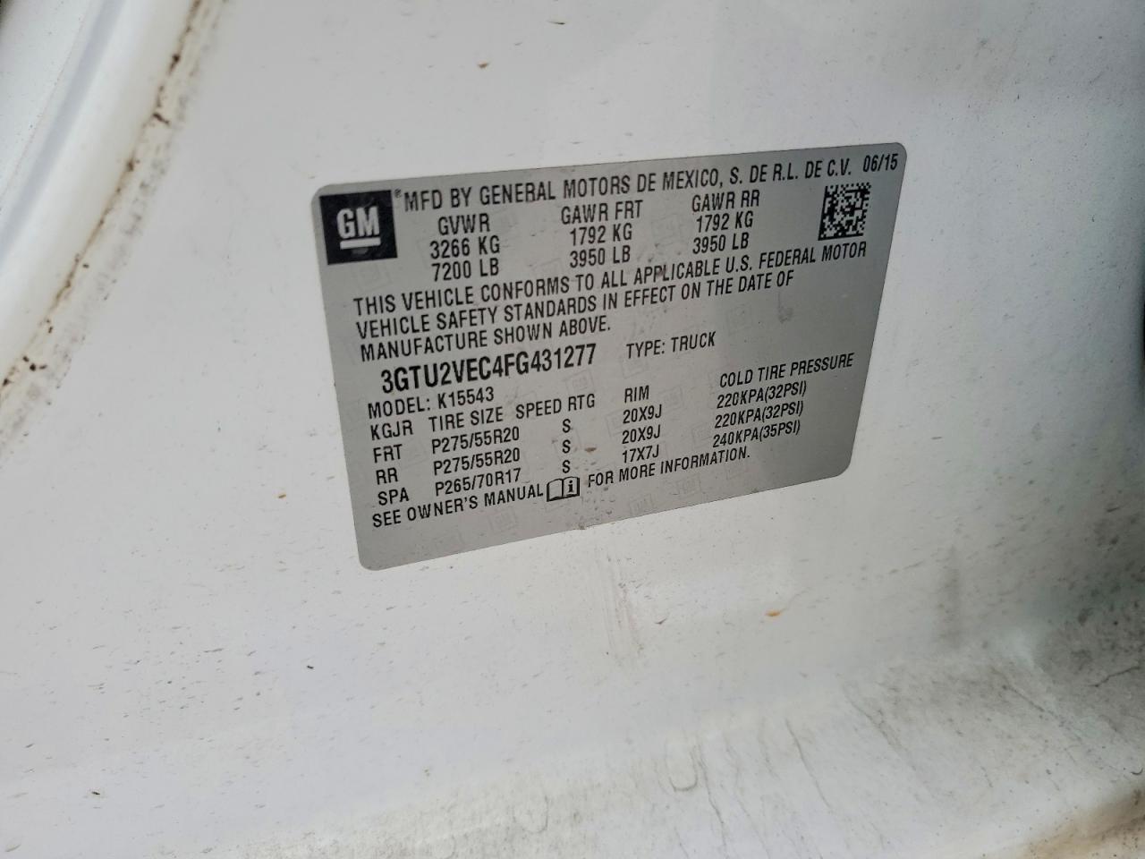 2015 GMC Sierra K1500 SLT
