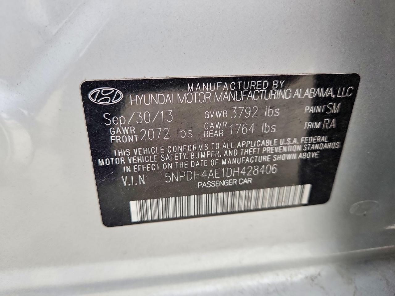 2013 Hyundai Elantra gls