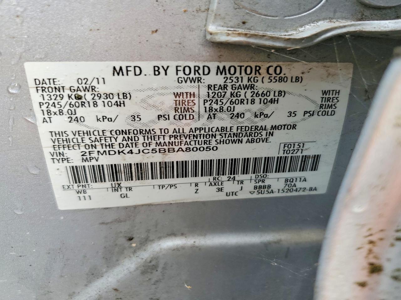 2011 Ford Edge sel