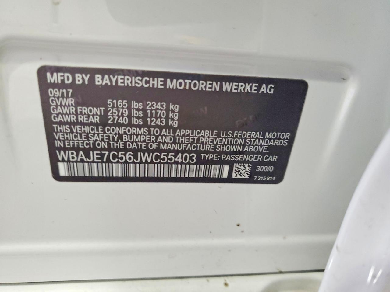 2018 BMW 540 xi