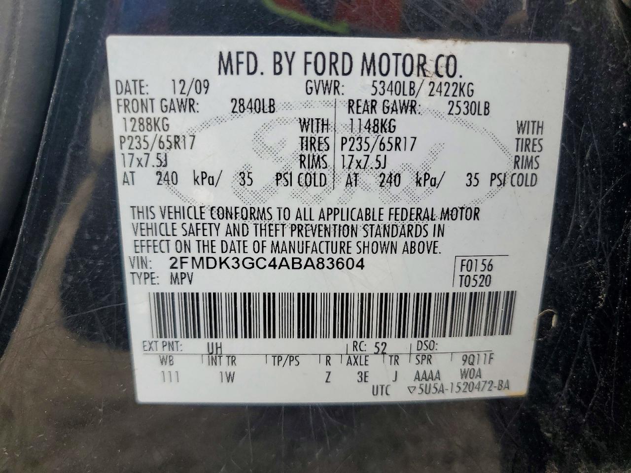 2010 Ford Edge se