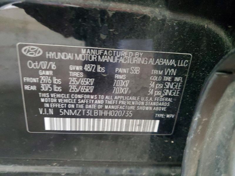 2017 Hyundai Santa fe Sport 2.4l
